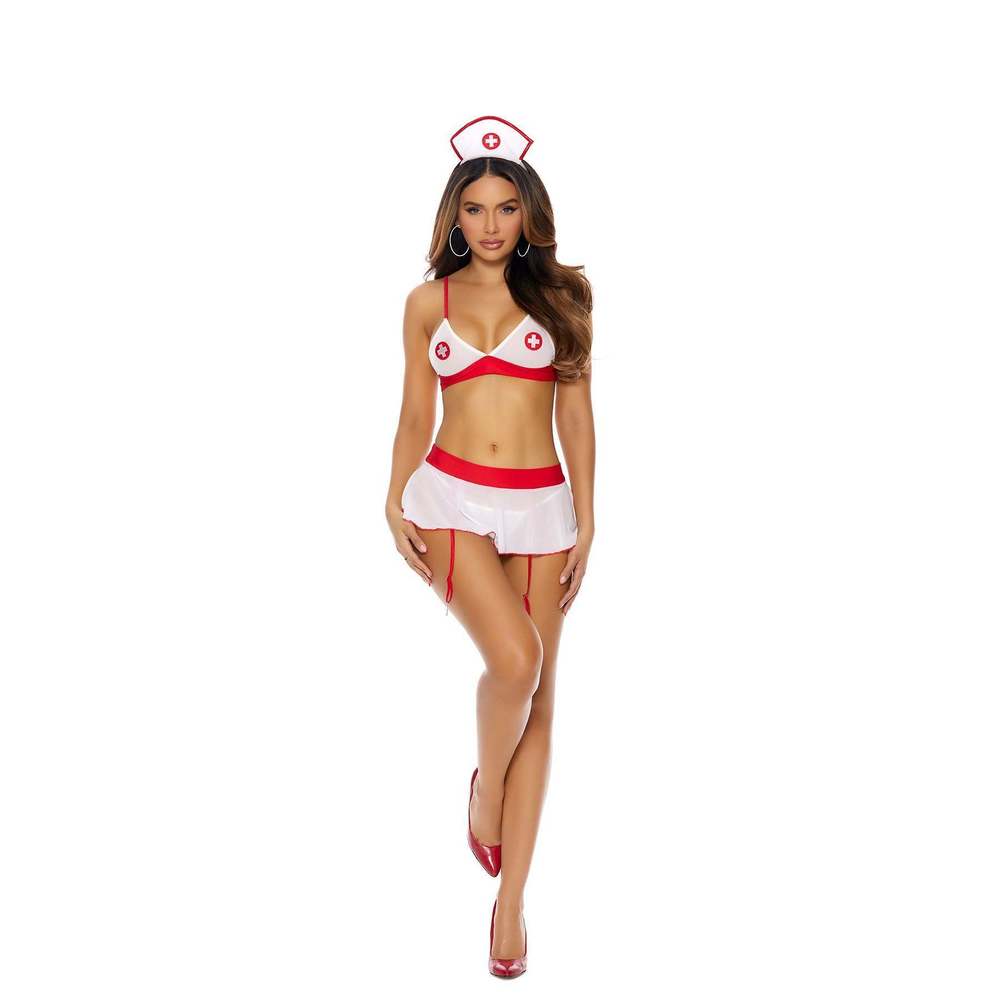 Naughty Nurse- Bra top, skirt